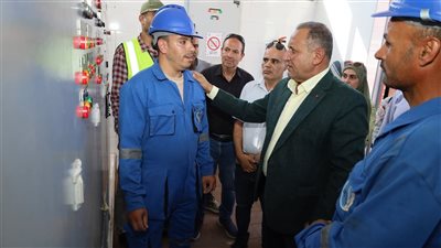رئيس شركة مياه الشرب بالغربية يتفقد عددا من المشروعات الحيوية بكفر الزيات