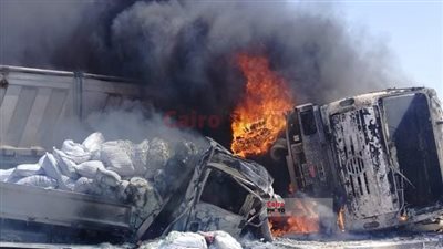 مصرع شخص وإصابة آخر في حادث تصادم سيارتين بالإسكندرية