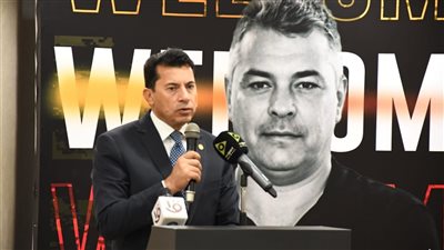 وزير الرياضة يشهد مؤتمر تقديم الإسباني خافيير باسكوال مديرا فنيا لمنتخب اليد