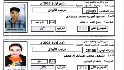 رابط معتمد.. نتيجة الصف الثالث الإعدادي محافظة أسوان وأسماء الأوائل
