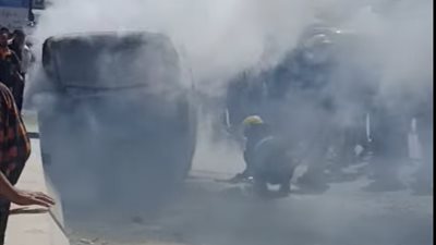 عودة الحركة المرورية لطبيعتها بعد إزالة آثار حادث محور 26 يوليو 