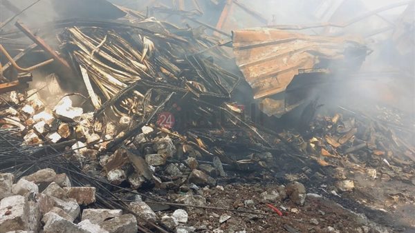 حريق مخزن دهانات