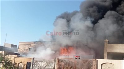 حريق بمصنع إيجيتال للصبغة بالمنطقة الصناعية في مدينة بدر 