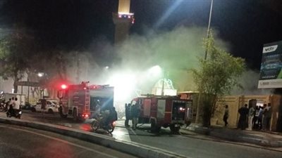 حريق بمخزن مخلفات إحدى الشركات بأكتوبر