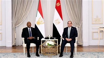  السيسي والبرهان يؤكدان رفض الإجراءات الأحادية في حوض النيل الأزرق.. ويناقشان مستجدات الأوضاع الميدانية بالسودان