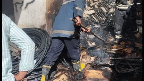 جانب من الحريق 