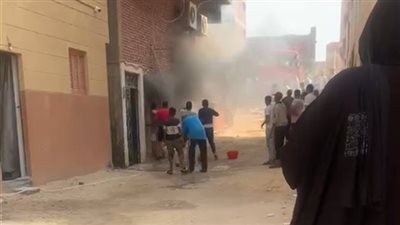 إصابة 9 أشخاص في حريق عقار سكني بالإسماعيلية 