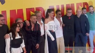 السقا وفهمي يحتفلان بالعرض الخاص لـ فيلم أحمد وأحمد