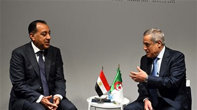 رئيس الوزراء يلتقي نظيره الجزائري على هامش مشاركته في مؤتمر الأمم المتحدة الرابع لتمويل التنمية