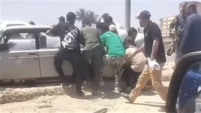 إصابة 8 أشخاص في حادث تصادم بين 3 سيارات بطريق الإسماعيلية - الزقازيق الزراعي