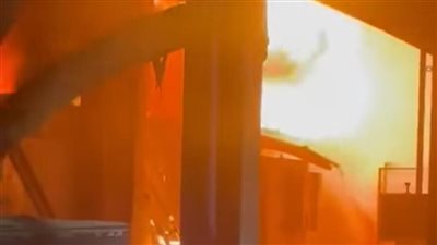 السيطرة على حريق بمصنع سيراميكا كليوباترا بالعين السخنة