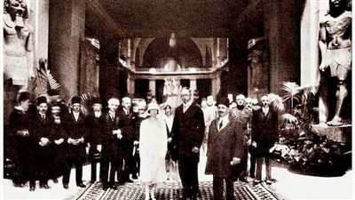  من الذاكرة الملكية.. الملك فؤاد الأول يصطحب ملك بلجيكا في زيارة تاريخية للمتحف المصري