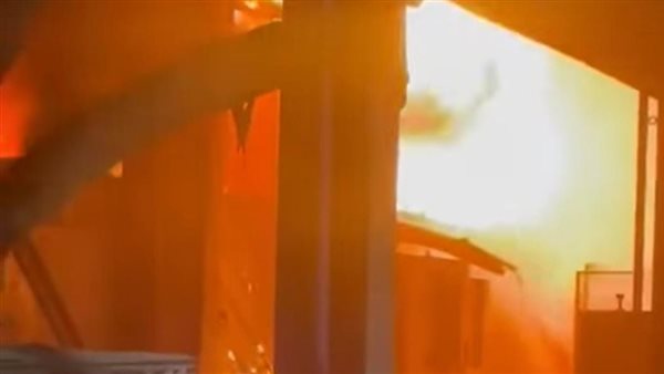 حريق بشركة سيراميكا