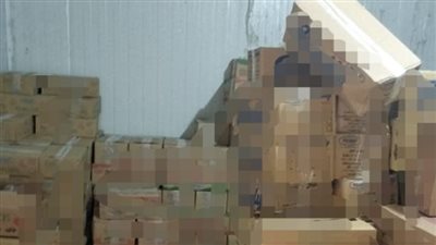 ضبط 2700 كرتونة مواد غذائية مجهولة المصدر بالمنوفية