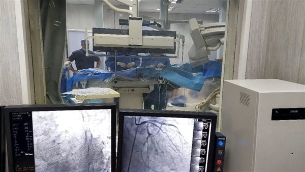 أثناء إجراء القسطرة