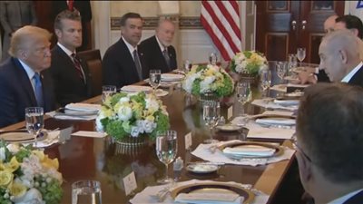 الرئيس الأمريكي دونالد ترامب يستقبل نتنياهو في البيت الأبيض