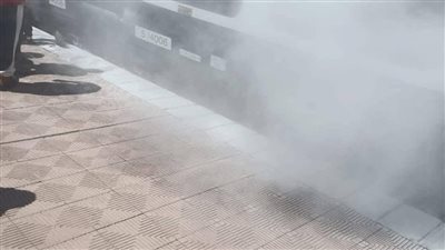 تصاعد الأدخنة من عربة قطار في محطة قويسنا.. ومصدر: تيل الفرامل السبب