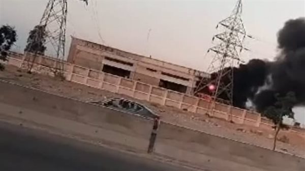 حريق محطة كهرباء