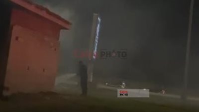 السيطرة على حريق نشب في غرفة كهرباء خارج الخدمة أعلى طريق الواحات