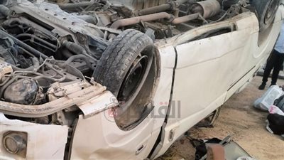 إصابة 12 شخصًا في حادث انقلاب ميكروباص بالفيوم