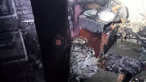 جانب من الحريق 