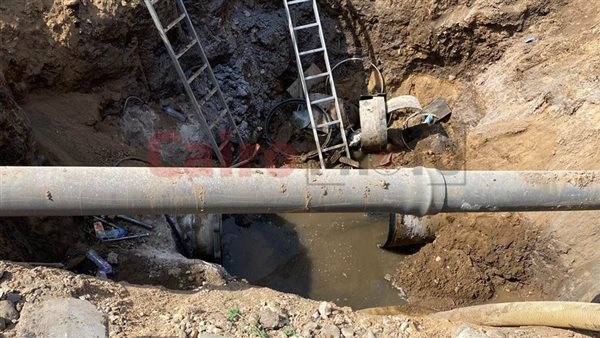 كسر ماسورة صرف صحي