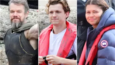 نجوم فيلم Odyssey.. مات ديمون وتوم هولاند وزندايا يتألقون في كواليس ملحمة كريستوفر نولان الجديدة بإسكتلندا