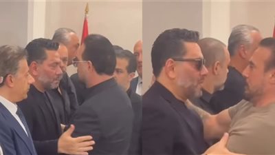 زياد برجي يستقبل العزاء في شقيقه.. ووائل جسار وناصيف زيتون ودانيلا أول الحضور | صور
