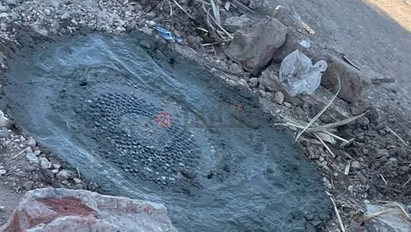 البلوعات بعد تغطيتها