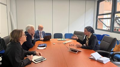 وزيرة البيئة تعقد لقاءً ثنائيا مع رئيس الفريق الحكومي الدولي المعني بتغير المناخ IPCC 