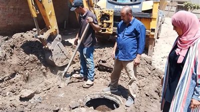 السيطرة على انفجار خط مياه رئيسي في المنوفية