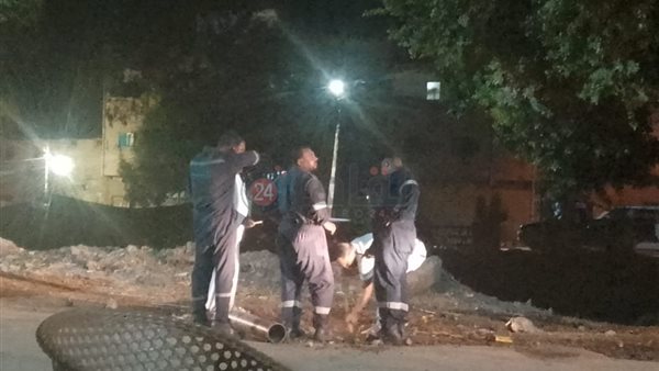 أعمال صيانة خط الغاز