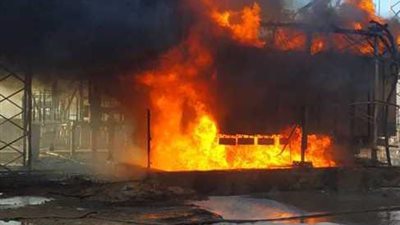 السيطرة على حريق محول كهرباء في مطروح