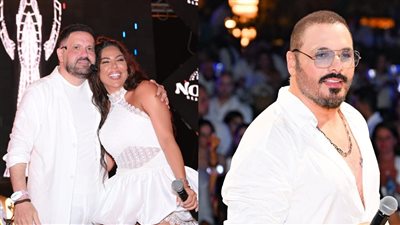 برعاية القاهرة 24.. رامي عياش وإدوارد ولولا يشعلون أضخم وايت بارتي بالعلمين الجديدة| صور