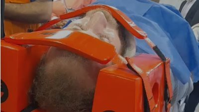 إصابة مصور خلال جولة ميدانية لوزير الصحة بالإسماعيلية