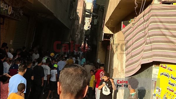 جانب من الحريق