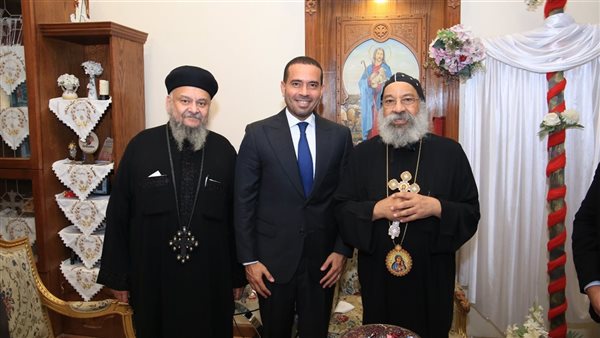 محمد زكى بصحبة البابا