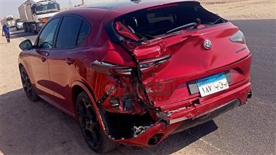 إصابة 4 أشخاص إثر تصادم سيارة نقل مواد بترولية مع ملاكي بطريق السخنة