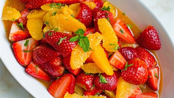 برتقال وفراولة