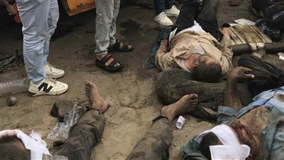 20 مصابًا في تصادم سيارة نقل بأتوبيس عمال على طريق بورسعيد الإسماعيلية| صور 