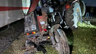 حبس سائق الجرار الزراعي المتسبب في حادث قطار خط المناشي بالبحيرة 4 أيام