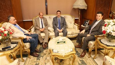 محافظ المنوفية يقدم التهنئة لمدير الأمن الجديد 