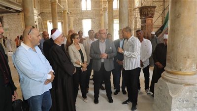 محافظ بني سويف يتابع أعمال تطوير مسجد السيدة حورية: تعزيز للهوية الدينية والتاريخية للمكان
