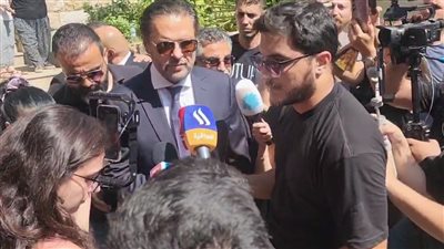 أول ظهور لـ راغب علامة بعد أزمة منعه من الغناء في مصر بعزاء زياد الرحباني