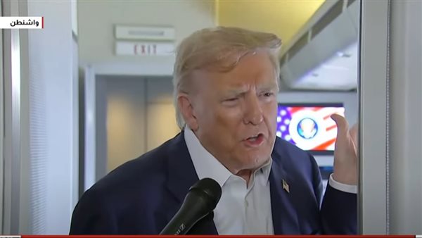 ترامب خلال عودتهه