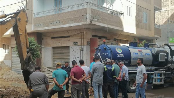 انفجار خط مياه رئيسي