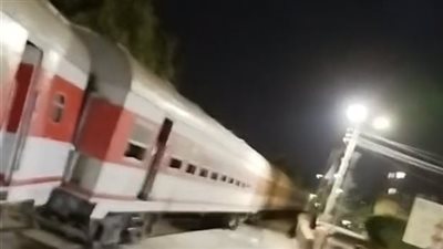 بسبب خلل في التحويلة.. خروج عربات قطار عن القضبان بمحطة السنطة بالغربية دون إصابات