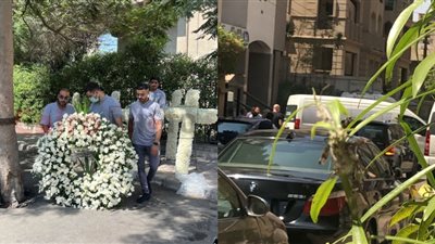 خروج جثمان لطفي لبيب من المستشفى متجهًا إلى كنيسة مارمرقس لتشييع الجنازة