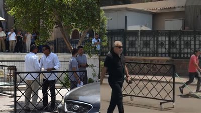 أشرف زكي وأسامة منير.. حضور كثيف لنجوم الفن في جنازة لطفي لبيب