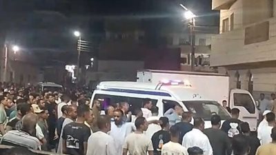 تشييع جثامين 4 أشخاص لقوا مصرعهم أسفل عجلات القطار في سوهاج | صور